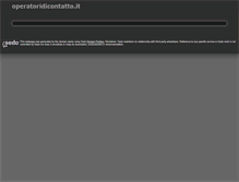 Tablet Screenshot of operatoridicontatto.it
